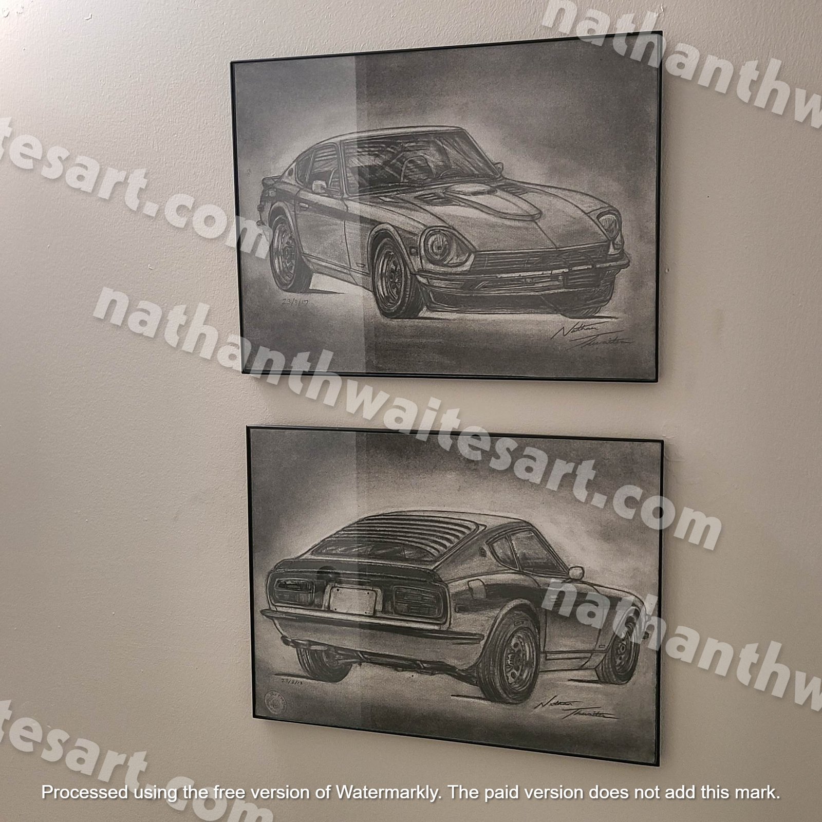 NC-511 432Z/240Z 限定版画 直筆サイン額装済●作家 平右ヱ門 NC-511 432Z/240Z 限定版画 直筆サイン額装済○作家 平右ヱ門の